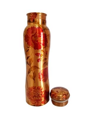 curved leaf copper bottle 1000ml - 16440509 - Standard Image - 2