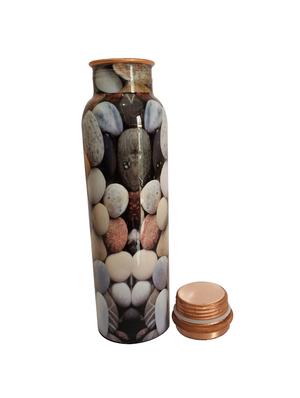 stone printed copper bottle 750ml - 16440536 - Standard Image - 2
