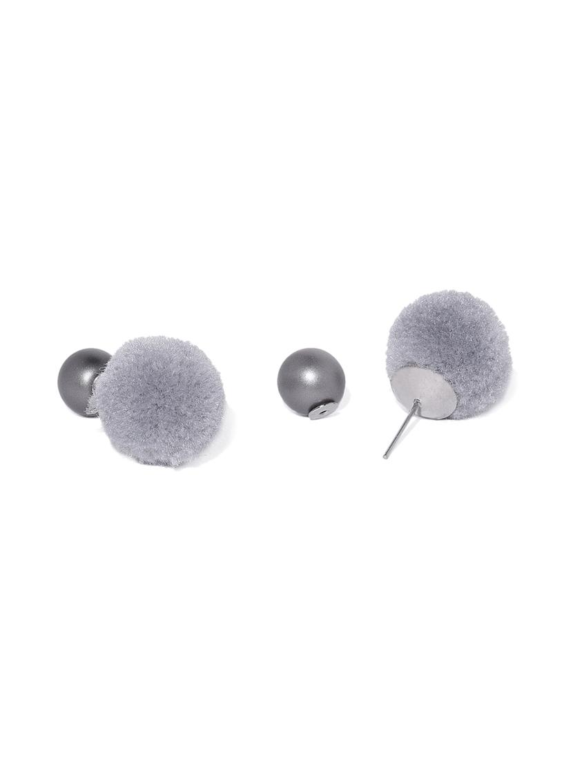 grey studs earring - 16441580 - Zoom Image - 2