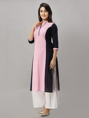 embroidered straight kurta - 16442137 - Standard Image - 2