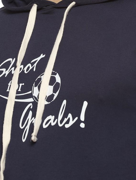 blue typographic chest print sweatshirt - 16442821 - Zoom Image - 5