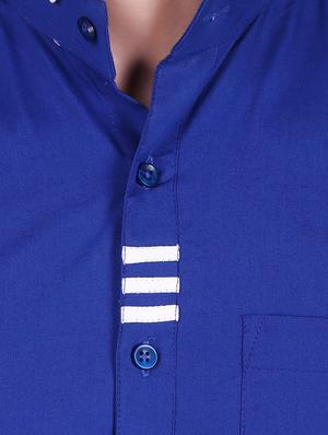 blue striped casual shirt - 16443064 - Standard Image - 5