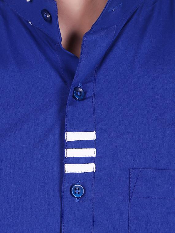 blue striped casual shirt - 16443064 - Zoom Image - 5