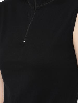 turtle neck zip detail tee - 16443253 - Standard Image - 5