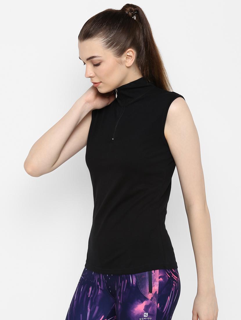 turtle neck zip detail tee - 16443253 - Zoom Image - 2
