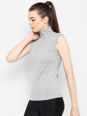turtle neck zip detail tee - 16443254 - Standard Image - 2