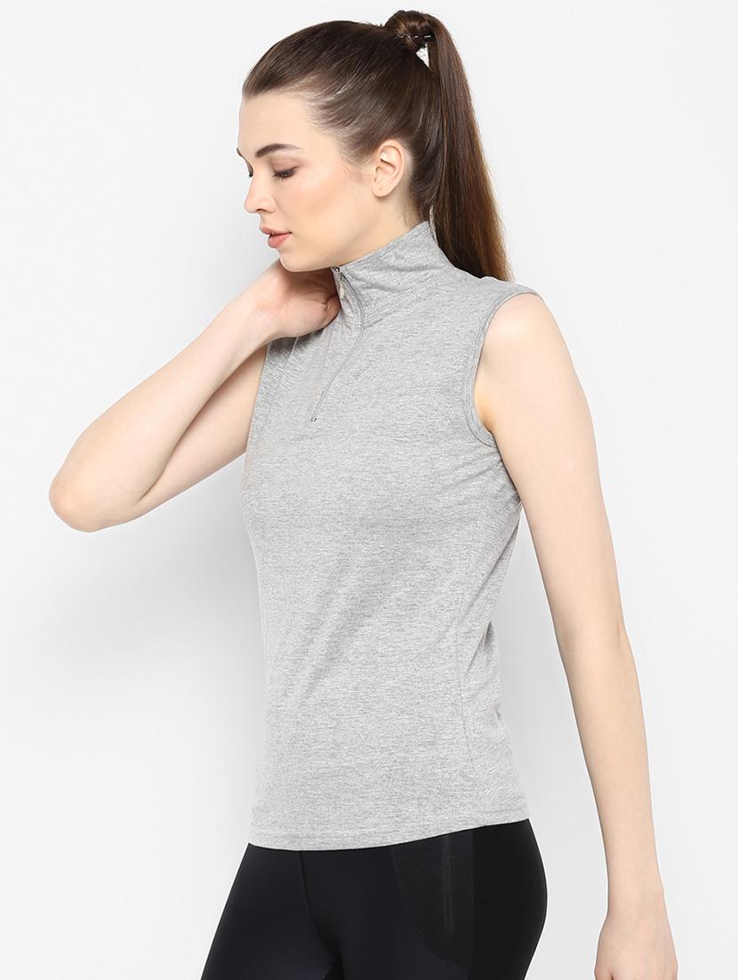 turtle neck zip detail tee - 16443254 - Zoom Image - 2