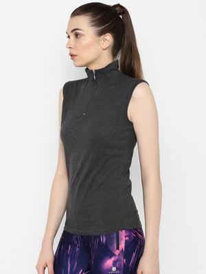 turtle neck zip detail tee - 16443255 - Standard Image - 2