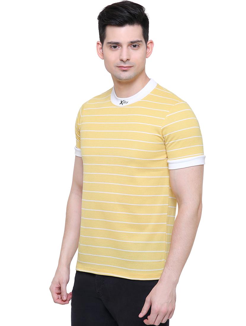 yellow striped t-shirt - 16444053 - Zoom Image - 2