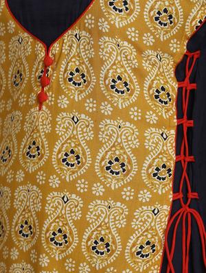 block printed layered kurta - 16444628 - Standard Image - 5