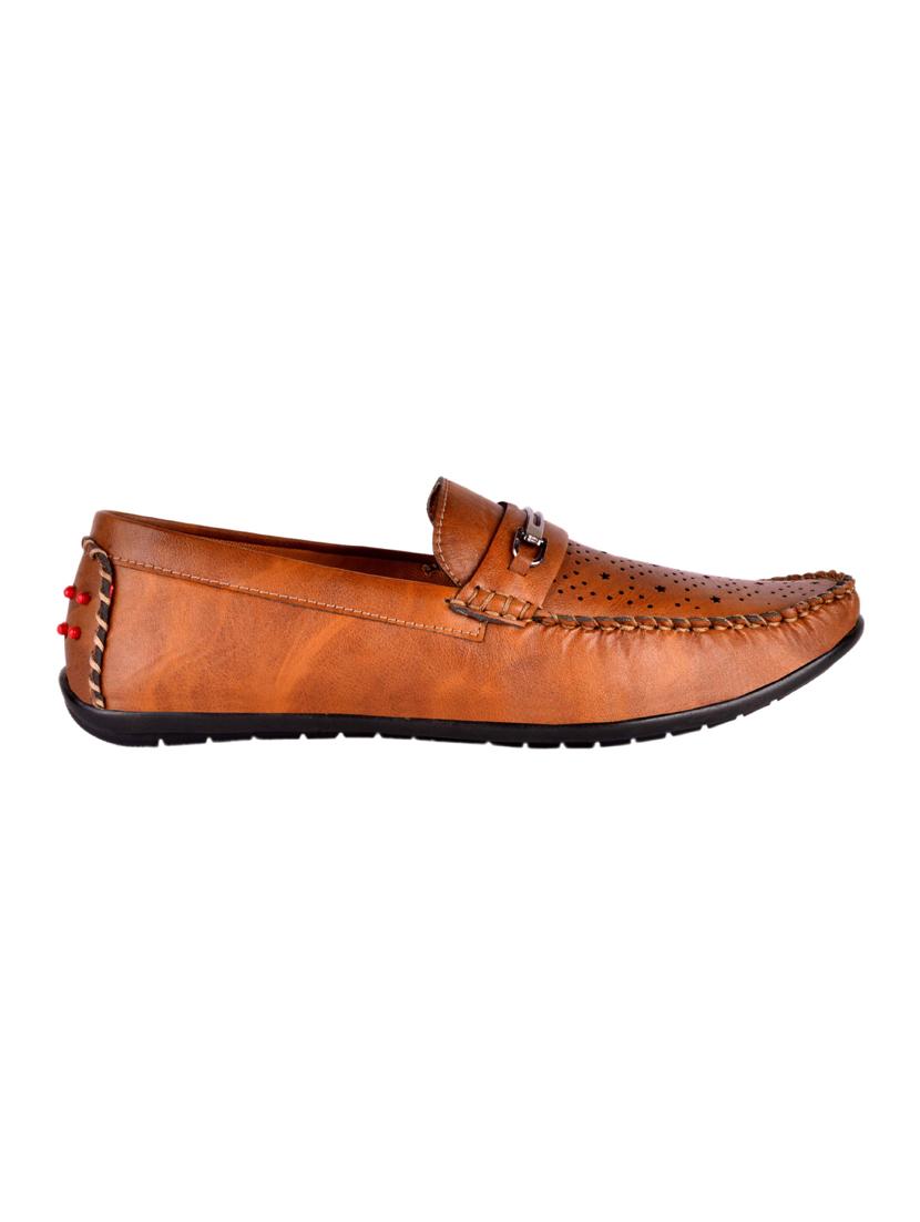 capture brown leatherette slip on loafers - 16445190 - Zoom Image - 2