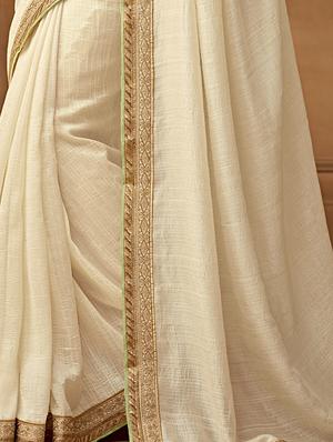 embroidered solid saree with blouse - 16446179 - Standard Image - 2