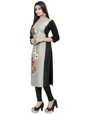 digital printed straight kurta - 16446339 - Standard Image - 2