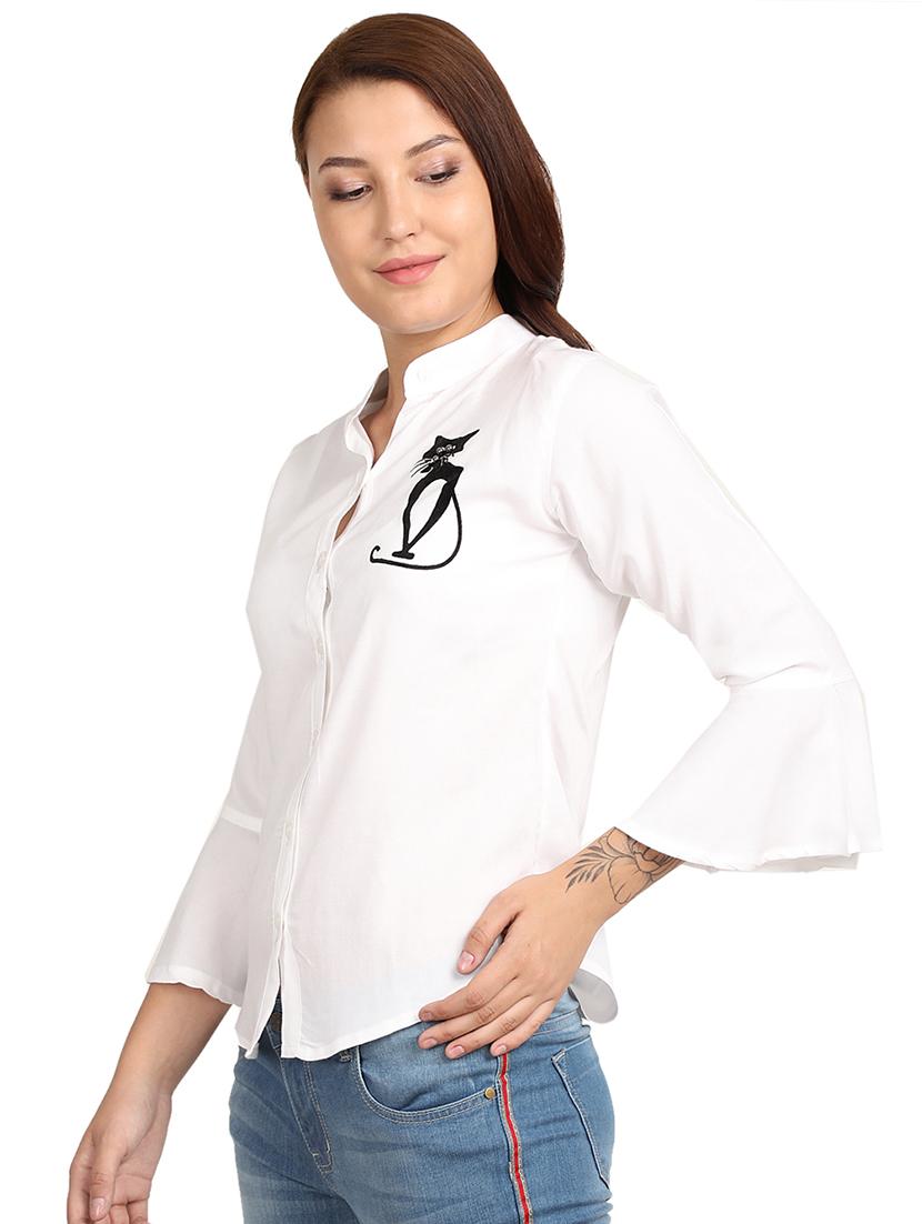 bell sleeved quirky top - 16446952 - Zoom Image - 2