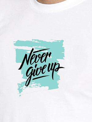 white chest print t-shirt - 16447411 - Standard Image - 5