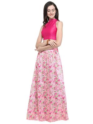 Floral printed a-line lehenga - 16449813 - Standard Image - 2