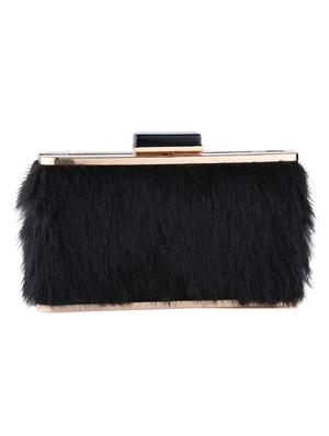 black metal regular clutch - 16450129 - Standard Image - 2
