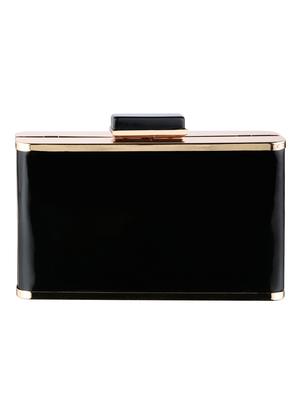 black metal regular clutch - 16450143 - Standard Image - 2