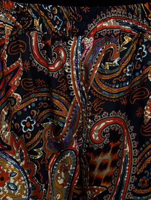 high rise paisley palazzo - 16456156 - Standard Image - 5