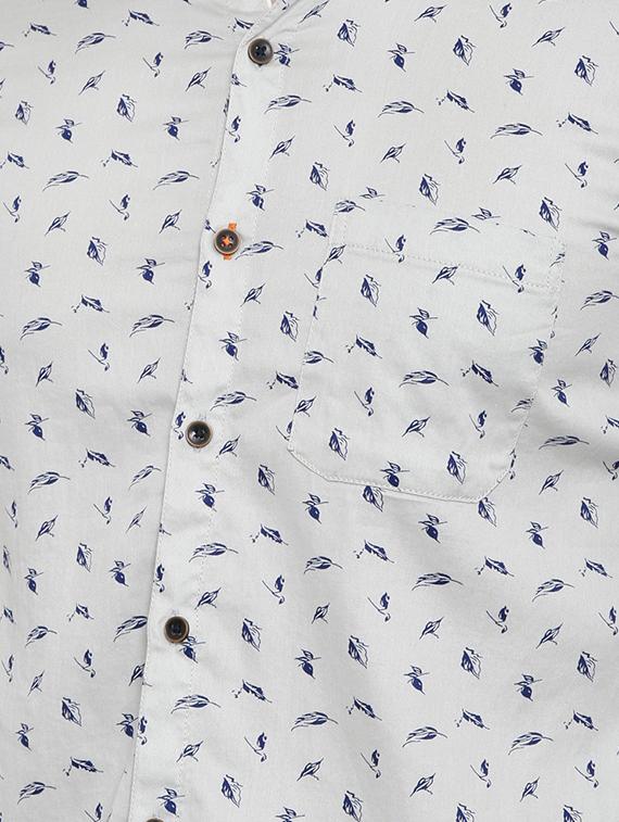 grey printed casual shirt - 16456441 - Zoom Image - 5