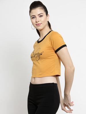 contrast detail quirky crop tee - 16456848 - Standard Image - 2