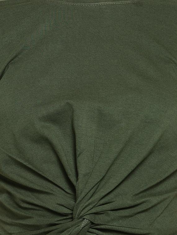 knot detail solid crop tee - 16456856 - Zoom Image - 5