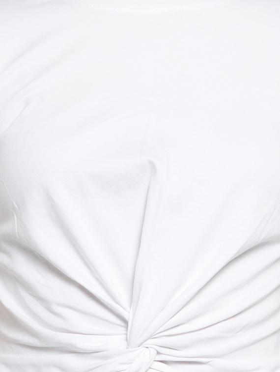knot detail solid crop tee - 16456861 - Zoom Image - 5