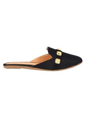 black slip on flip flops - 16457260 - Standard Image - 2