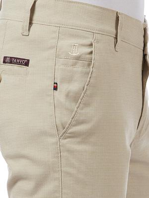 beige textured chinos - 16458276 - Standard Image - 5