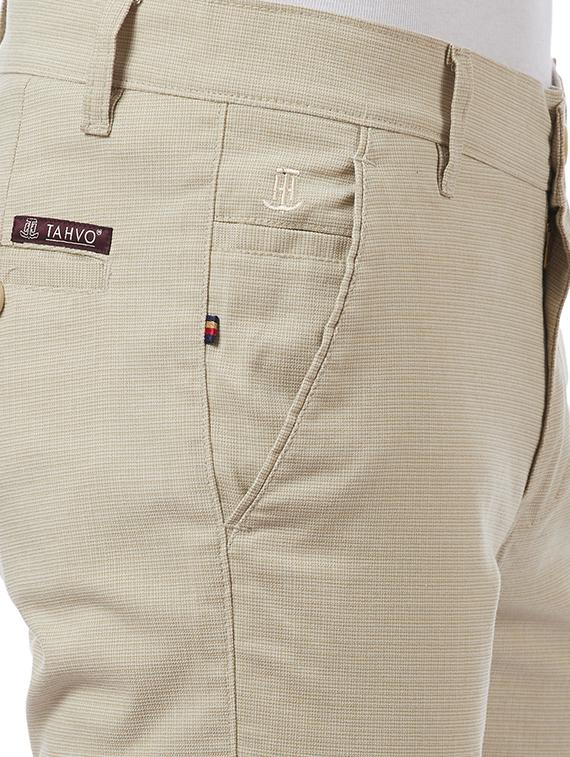 beige textured chinos - 16458276 - Zoom Image - 5