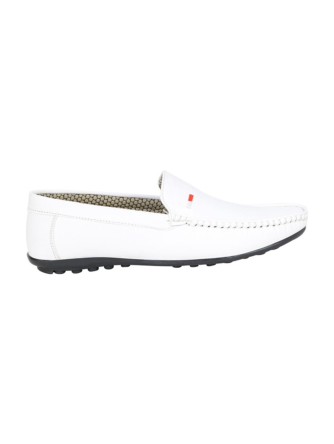 JACKWOOD white leatherette slip on loafers - 16458945 - Zoom Image - 2