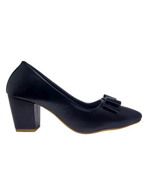 black slip on pumps - 16459415 - Standard Image - 2