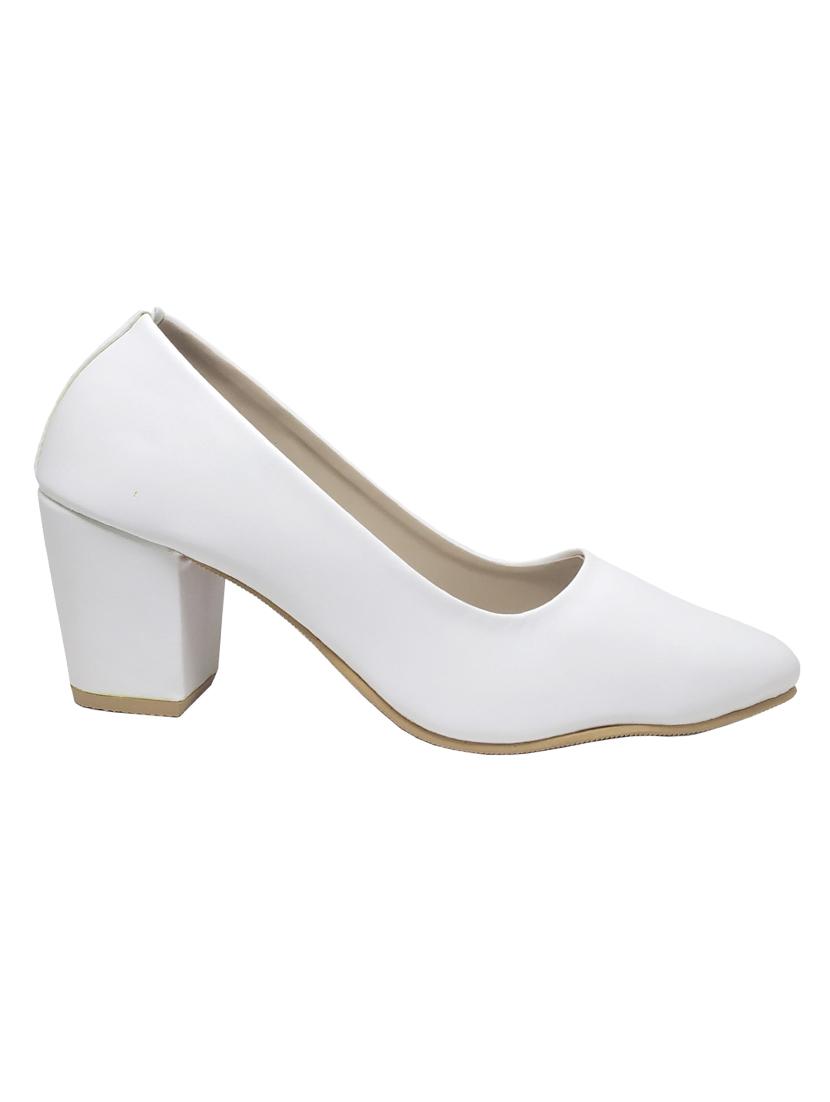 white slip on pumps - 16459424 - Zoom Image - 2
