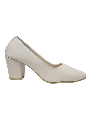 beige slip on pumps - 16459425 - Standard Image - 2