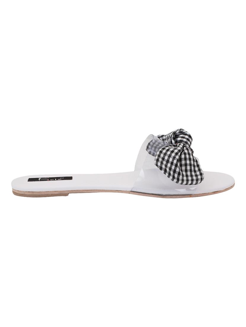 white slip on sandals - 16459547 - Zoom Image - 2