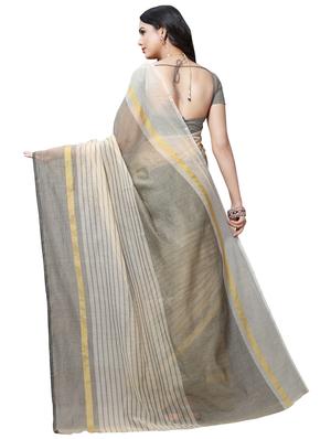 stripes printed saree with blouse - 16460999 - Standard Image - 2