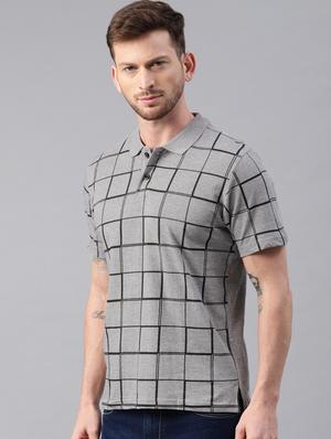 grey checkered t-shirt - 16461013 - Standard Image - 2