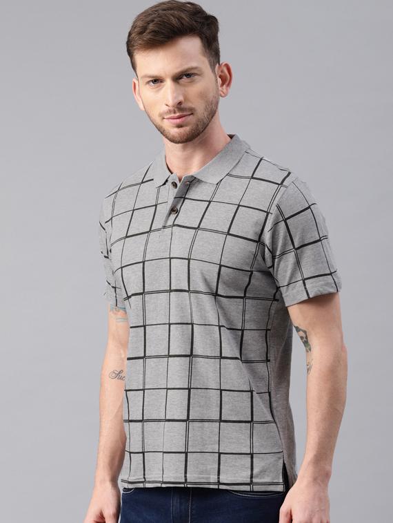 grey checkered t-shirt - 16461013 - Zoom Image - 2