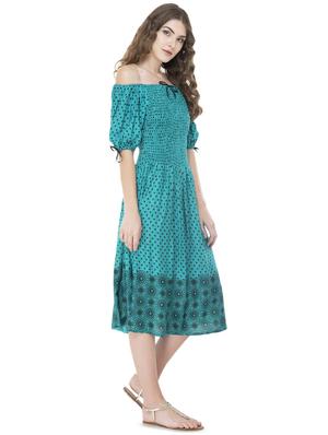 off shoulder smocked maxi dress - 16465283 - Standard Image - 2