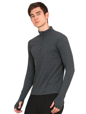grey solid t-shirt - 16465424 - Standard Image - 2