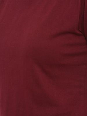 cold shoulder solid tee - 16465533 - Standard Image - 5
