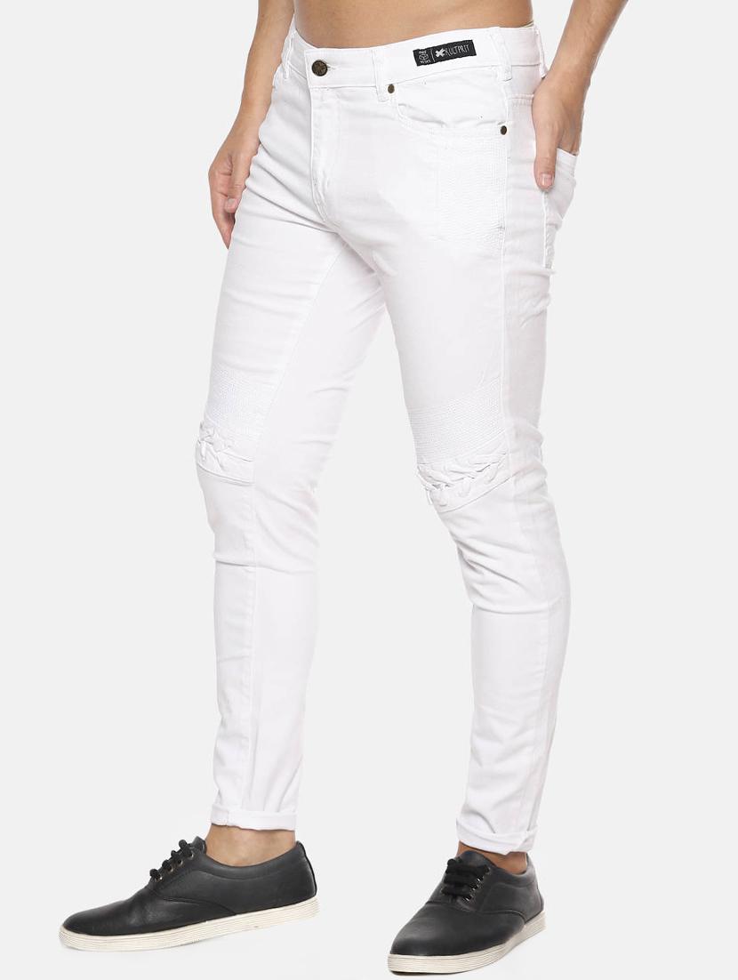 white solid plain jeans - 16466354 - Zoom Image - 2