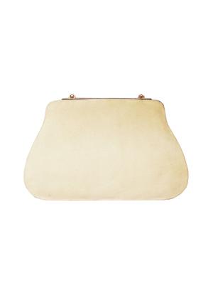 beige leather regular clutch - 16466431 - Standard Image - 2
