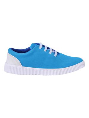 Shoemate blue canvas lace up sneakers - 16466496 - Standard Image - 2