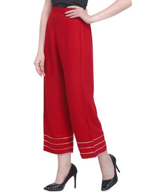 gota work straight palazzo - 16466703 - Standard Image - 2