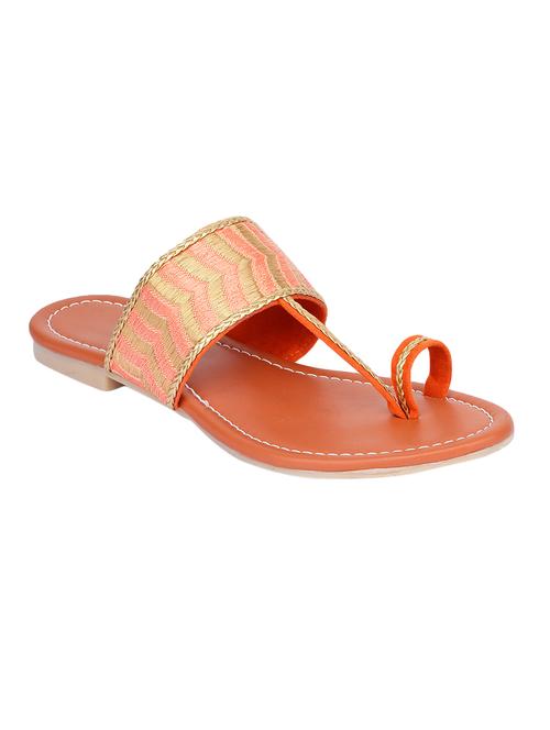 orange one toe sandals - 16467344 - Very Small Image - 1