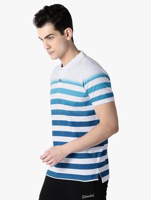 white striped polo t-shirt - 16467580 - Standard Image - 2