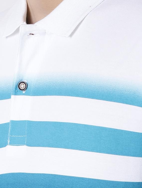 white striped polo t-shirt - 16467580 - Zoom Image - 5