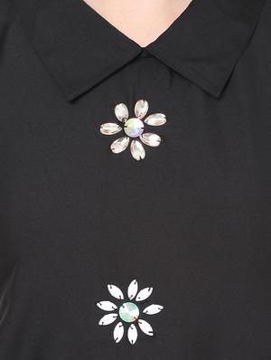 keyhole back embellished top - 16468424 - Standard Image - 5