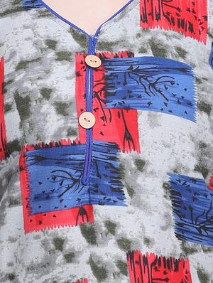printed straight kurti - 16470247 - Standard Image - 5